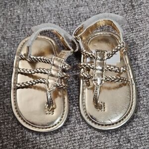 Gold Kids Sandals
